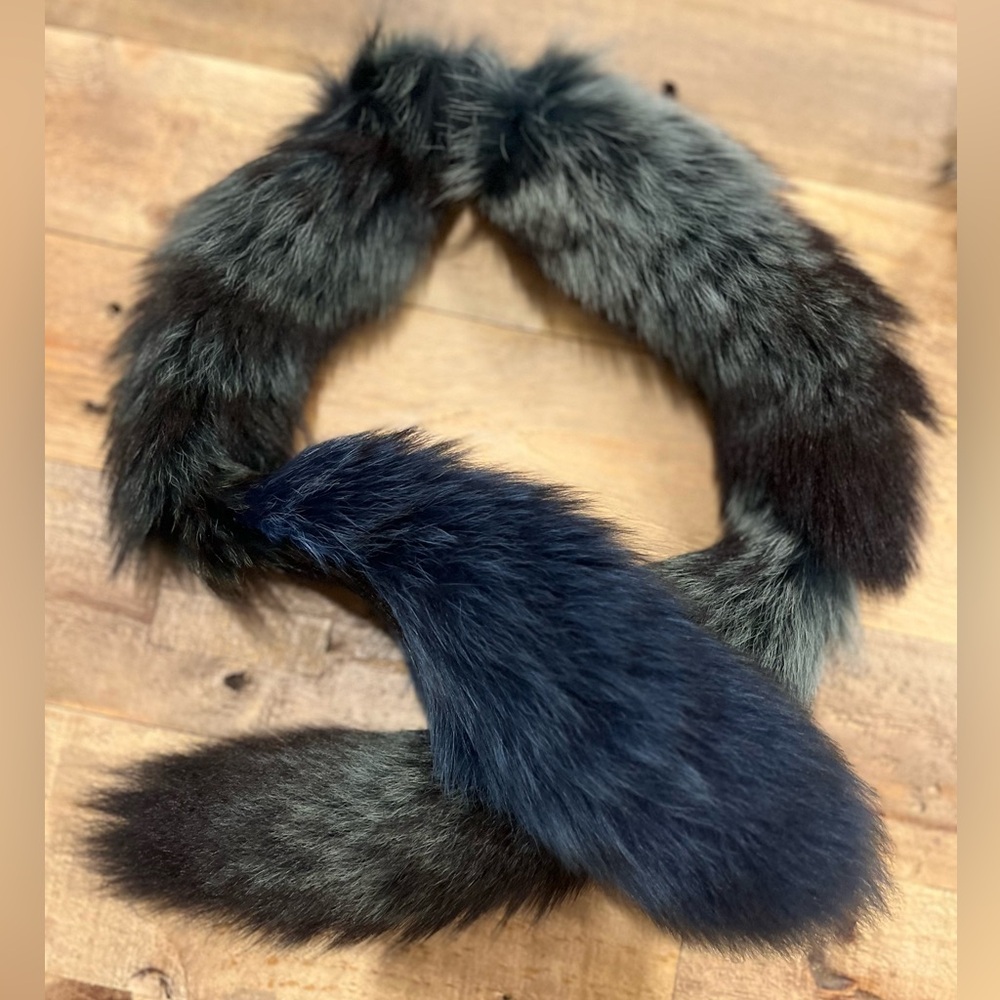 Real rabbit fur scarf